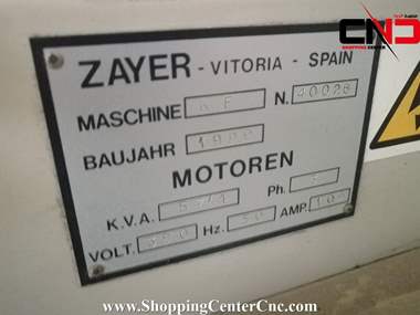 فرز سی ان سی سه محور Zayer KF 4000 ساخت اسپانیا